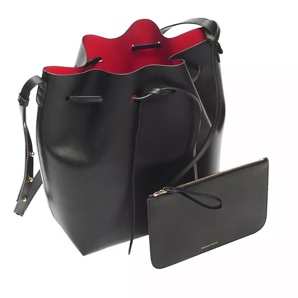 Mansur Gavriel Leather Bucket Bag - Picture 2 of 8
